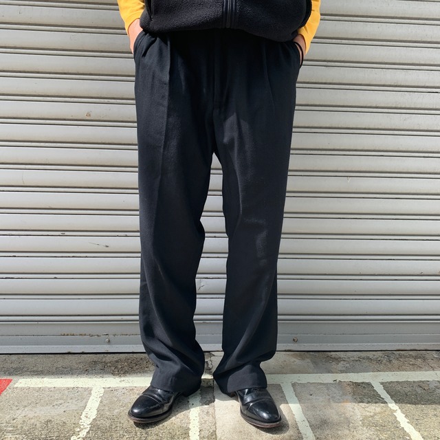 90s POLOGOLF ラルフローレン　ウールスラックス　ツータック　W36