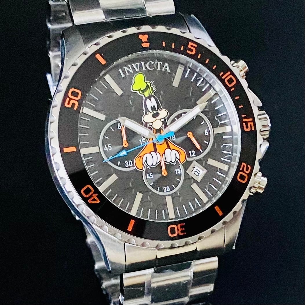 【新品 高級時計インビクタ】INVICTA ディズニー グーフィー 48mm クロノ