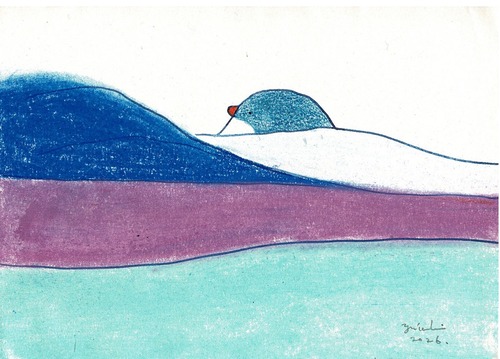 【原画】penguin mountain