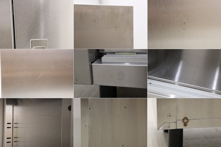 沼津店】ステンレス サイドボード 収納 キャビネット 食器棚 本棚