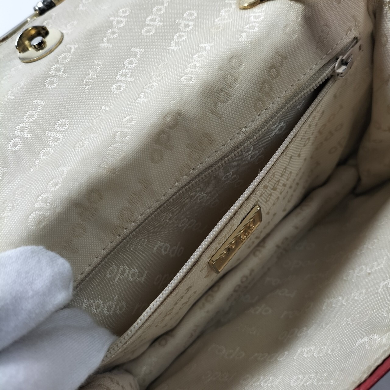 RODO オーストリッチ ミニショルダーバッグ