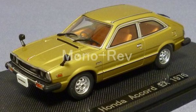 エブロ1/43 ホンダ アコード EX ベージュメタ 1976年 | 絶版ミニカー 