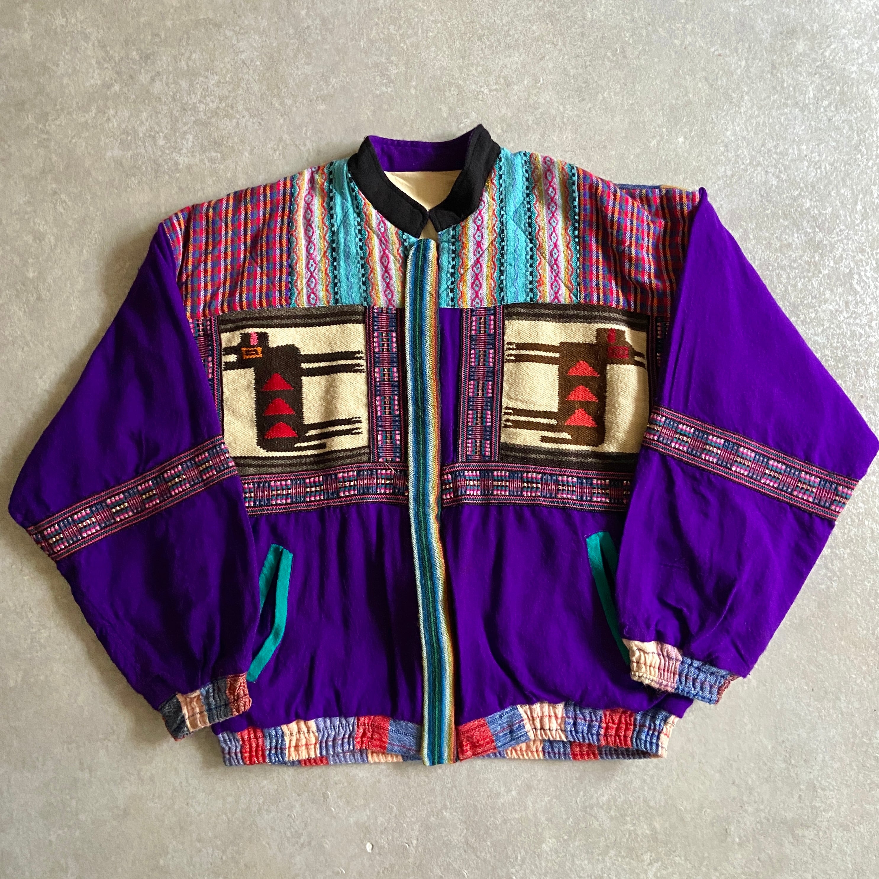 Folk Embroidery Puffer Jacket L位 H783