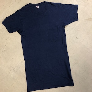 1980'S HANES NAVY POCKET T-SHIRT