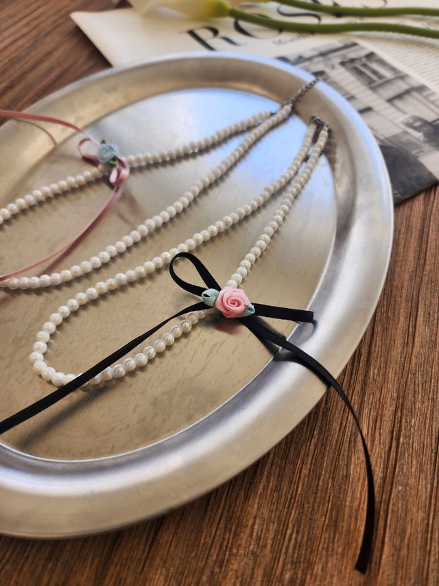 dalla［取寄］rose neck lace 26spring