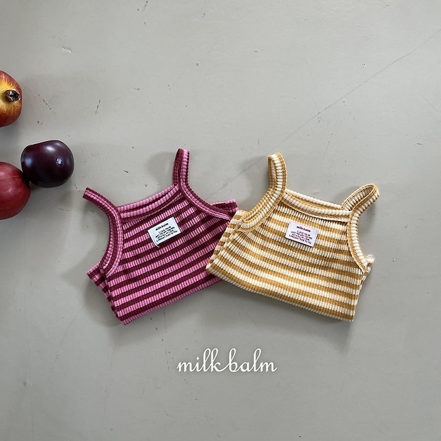 【取寄】milk balm|lollipop tank top|ロリポップノースリーブ|XS-XL|kids|26 autumn
