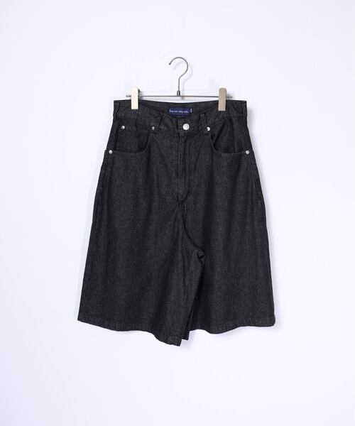90s USA製 LEE Black Denim Short Pants 12 W30 / リー ブラック