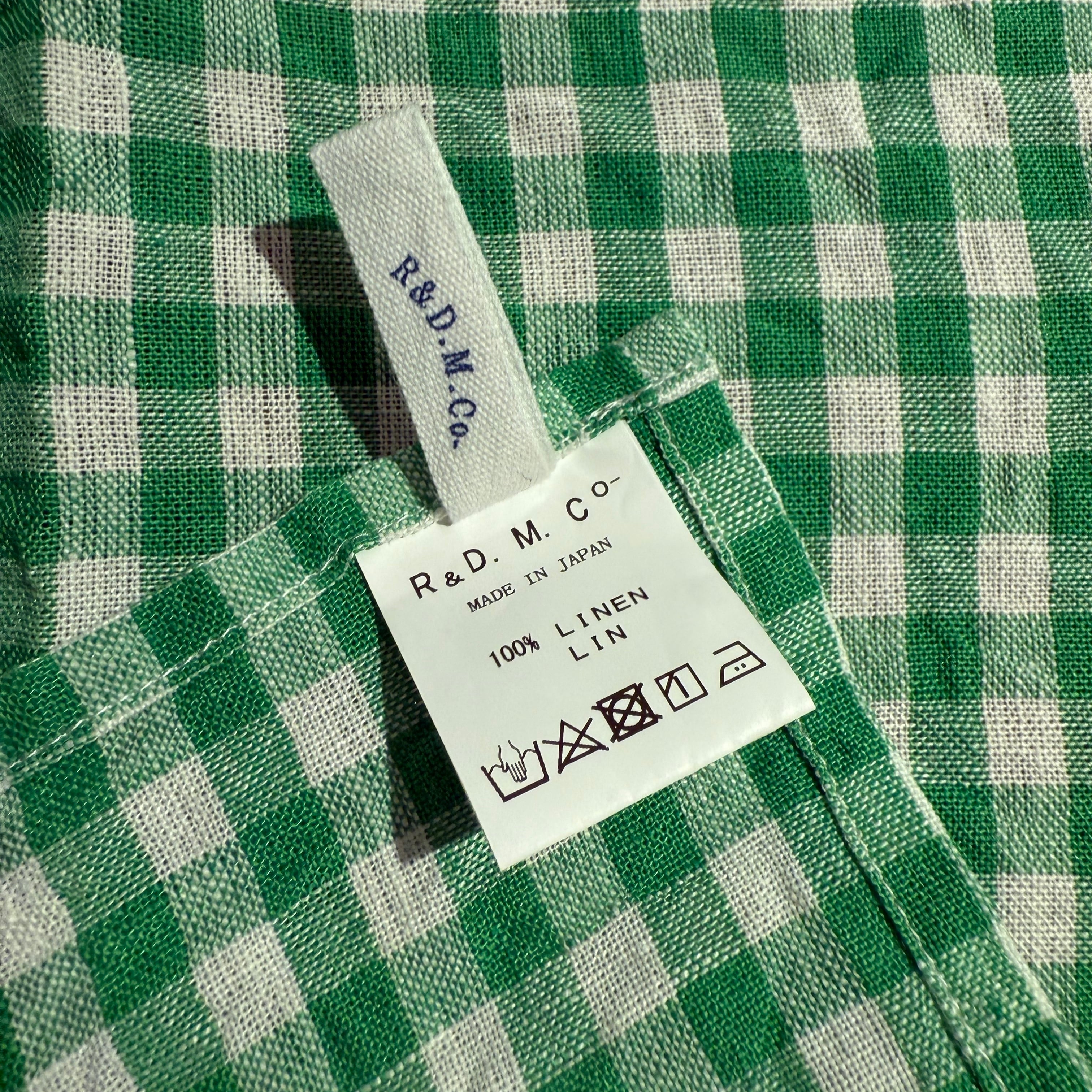 R&D.M.Co-/OLDMAN'S TAILOR オールドマンズテーラー LINEN GINGHAM