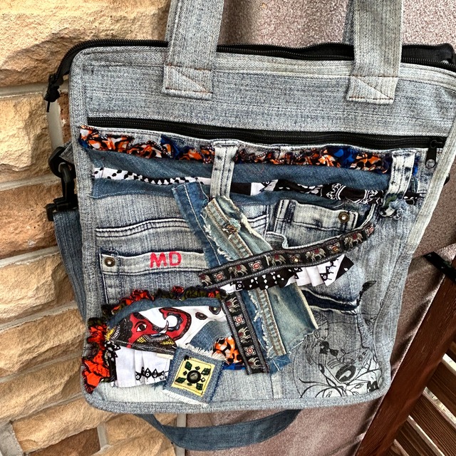 エスニックデニムバッグぞうさん