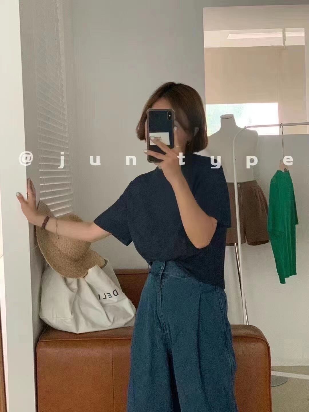 シンプルシアートップス　AJ22038-G03