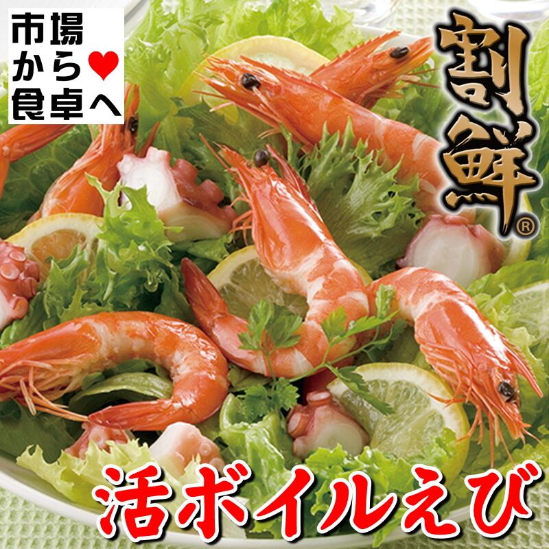 活ボイルえび 2kg Mサイズ(約100尾入り)【ニチレイブランド】 「割鮮