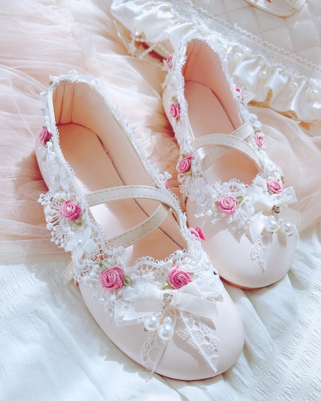 Rose Ribbon Vow｜恋を結ぶ小薔薇レースメリージェーン♥B67