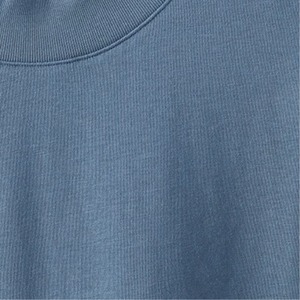 五分袖モックネックニュアンスカラーTシャツ　0733