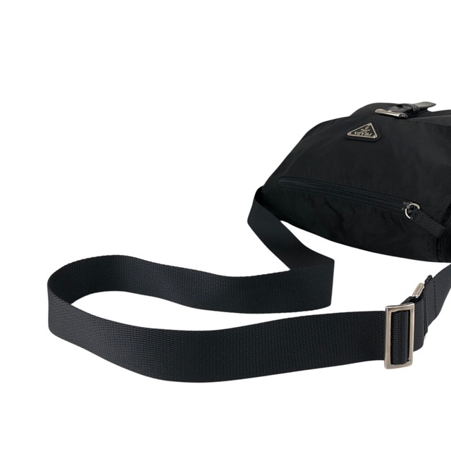 PRADA プラダ ショルダーバッグ ブラック トライアングルロゴ ナイロン vintage ヴィンテージ オールド p4wsch