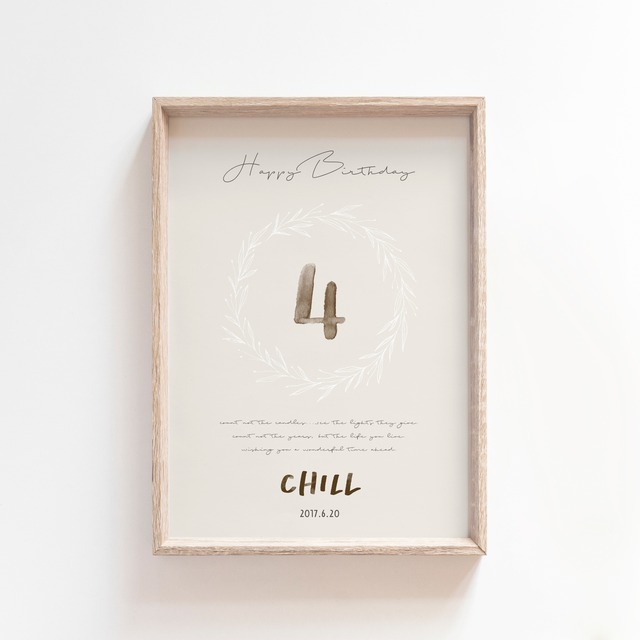 バースデーポスター  カフェ バースデーフォト