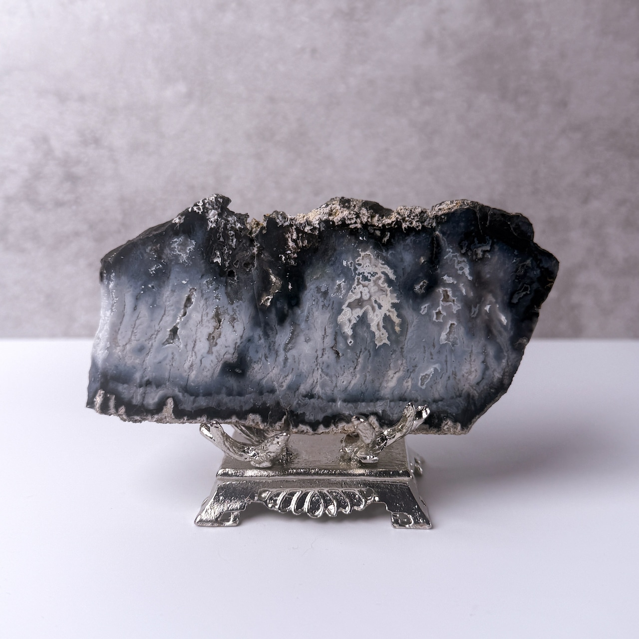 ブループルームアゲート01 スラブ * Agate * 天然石