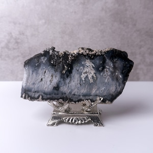 ブループルームアゲート01 スラブ * Agate * 天然石