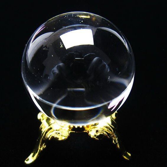 水晶 丸玉 ブラジル産 25mm 一点物 141-6416