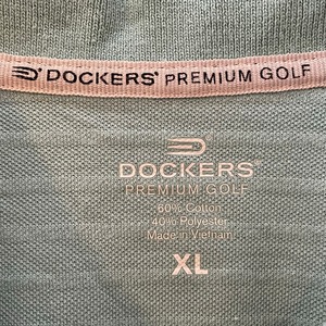 【DOCKERS】XL ビッグサイズ ポロシャツ オーバーサイズ くすみカラー アースカラー 刺繍ロゴ us古着 アメリカ古着