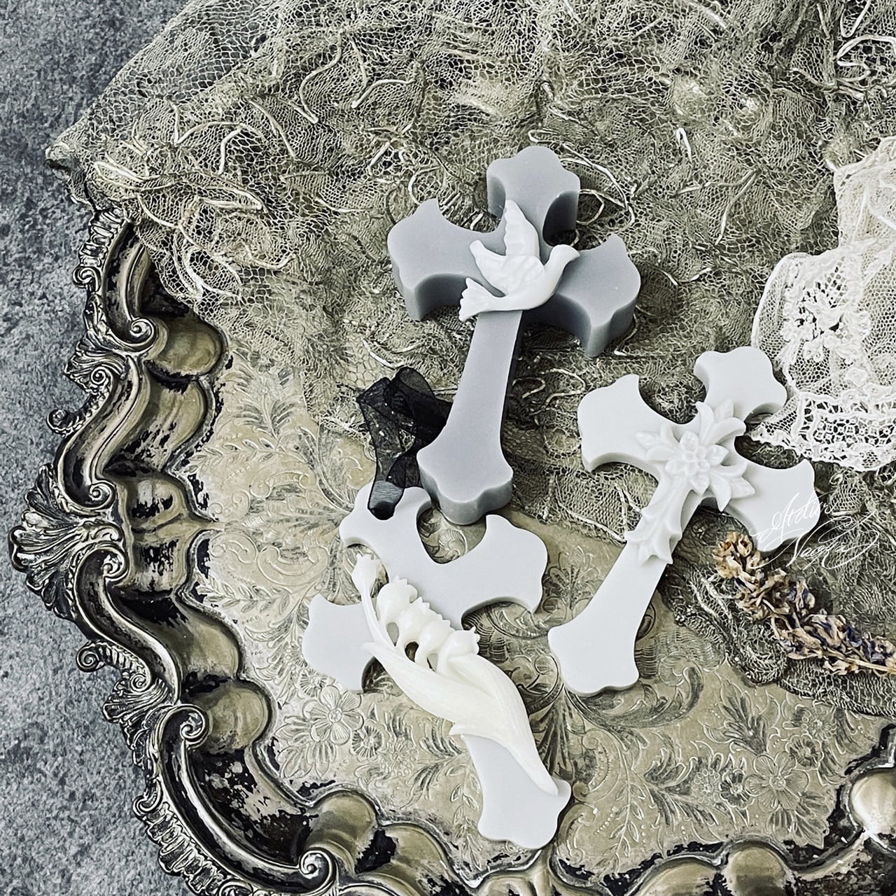 クロス 十字架f シリコンモールド | シリコンモールド・クレイクラフト