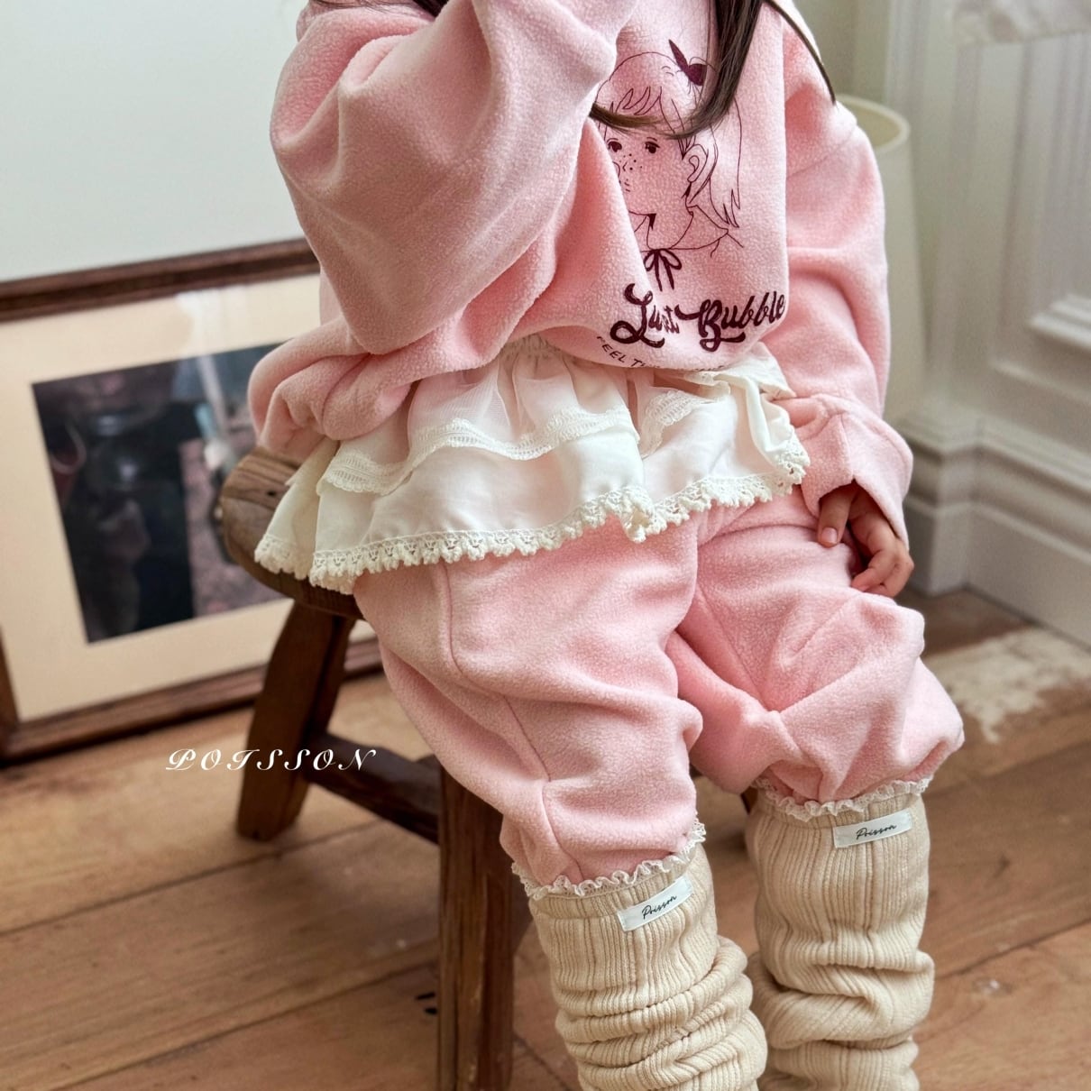 «予約»«ジュニアサイズあり»«poisson» バブルセットアップ 2colors