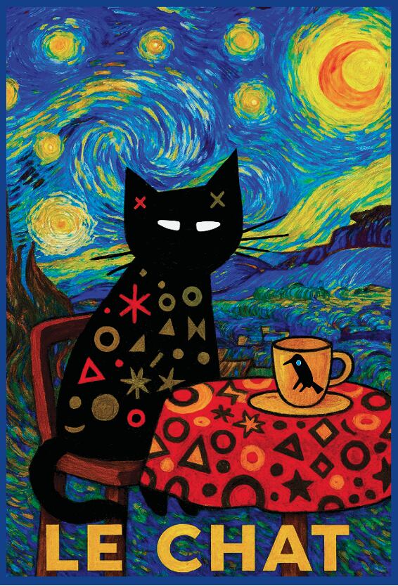 Le Chat/George Bayer「Le Chat Van Gogh 1/3」