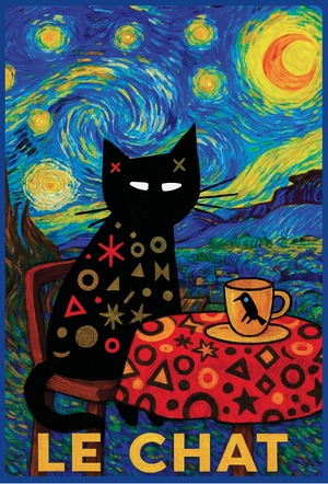 Le Chat/George Bayer「Le Chat Van Gogh 1/3」