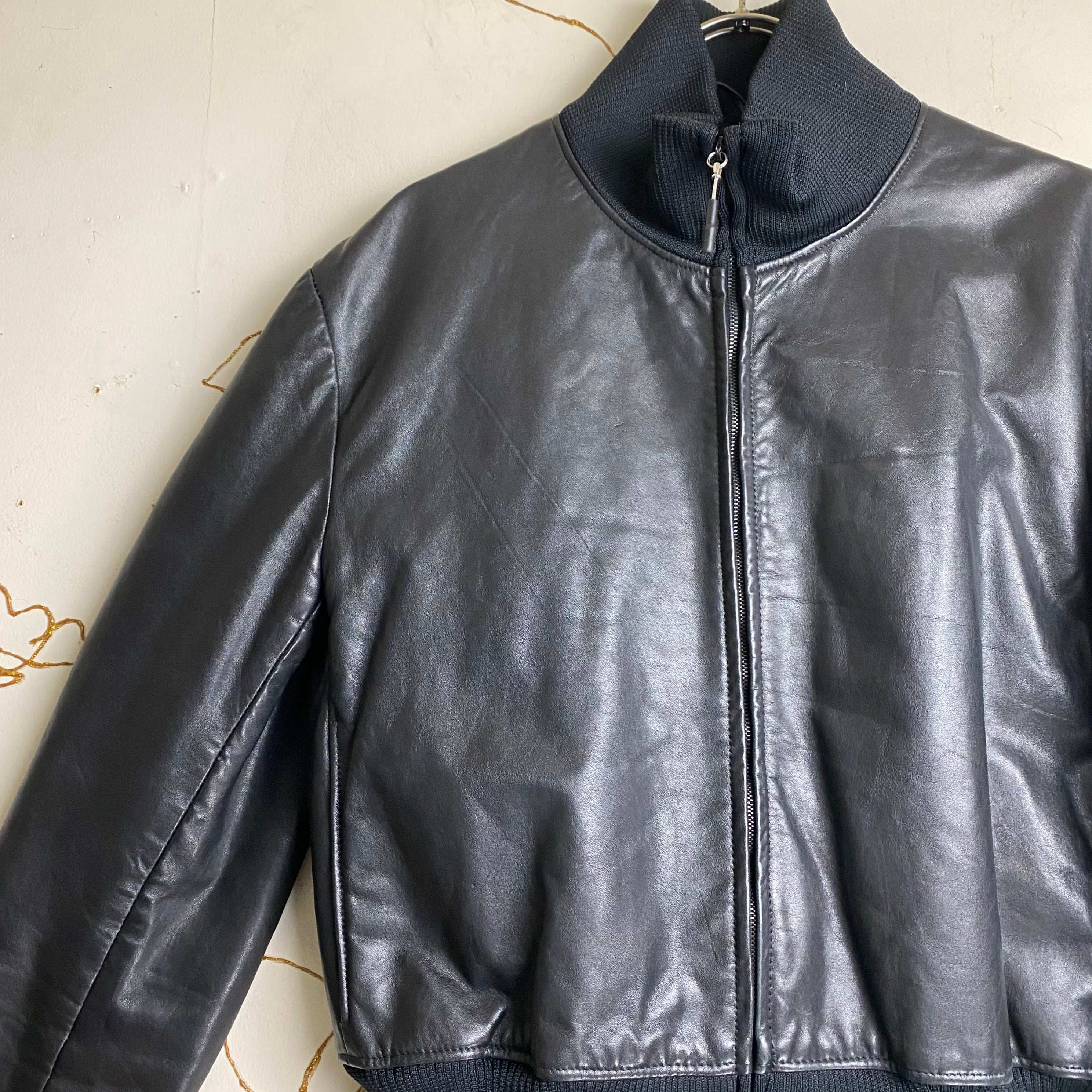 archive SAINT LAURENT by Hedi Slimane short length black leather 
