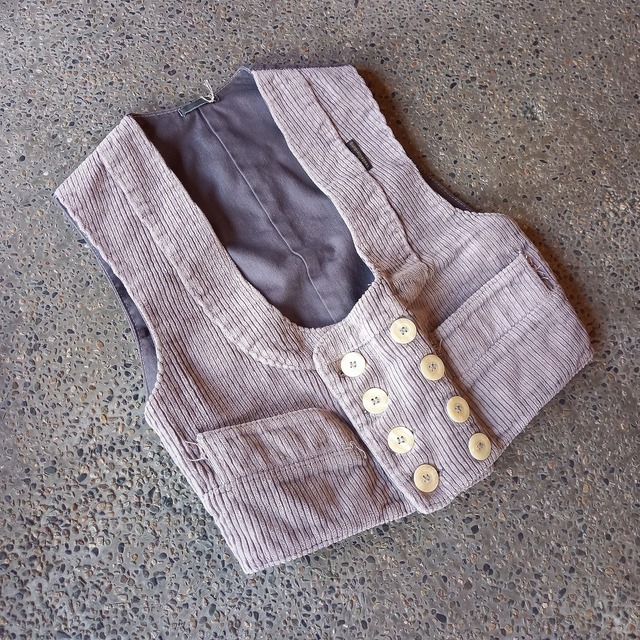 ドイツ製 コーデュロイ ロガーベスト used [111028]