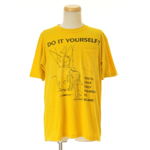 JERZEES / ジャージーズ〜90s USA製 ポケット付き 両面プリント半袖Tシャツ