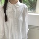 刺繍フリルスリーブピンタックブラウス ・78967