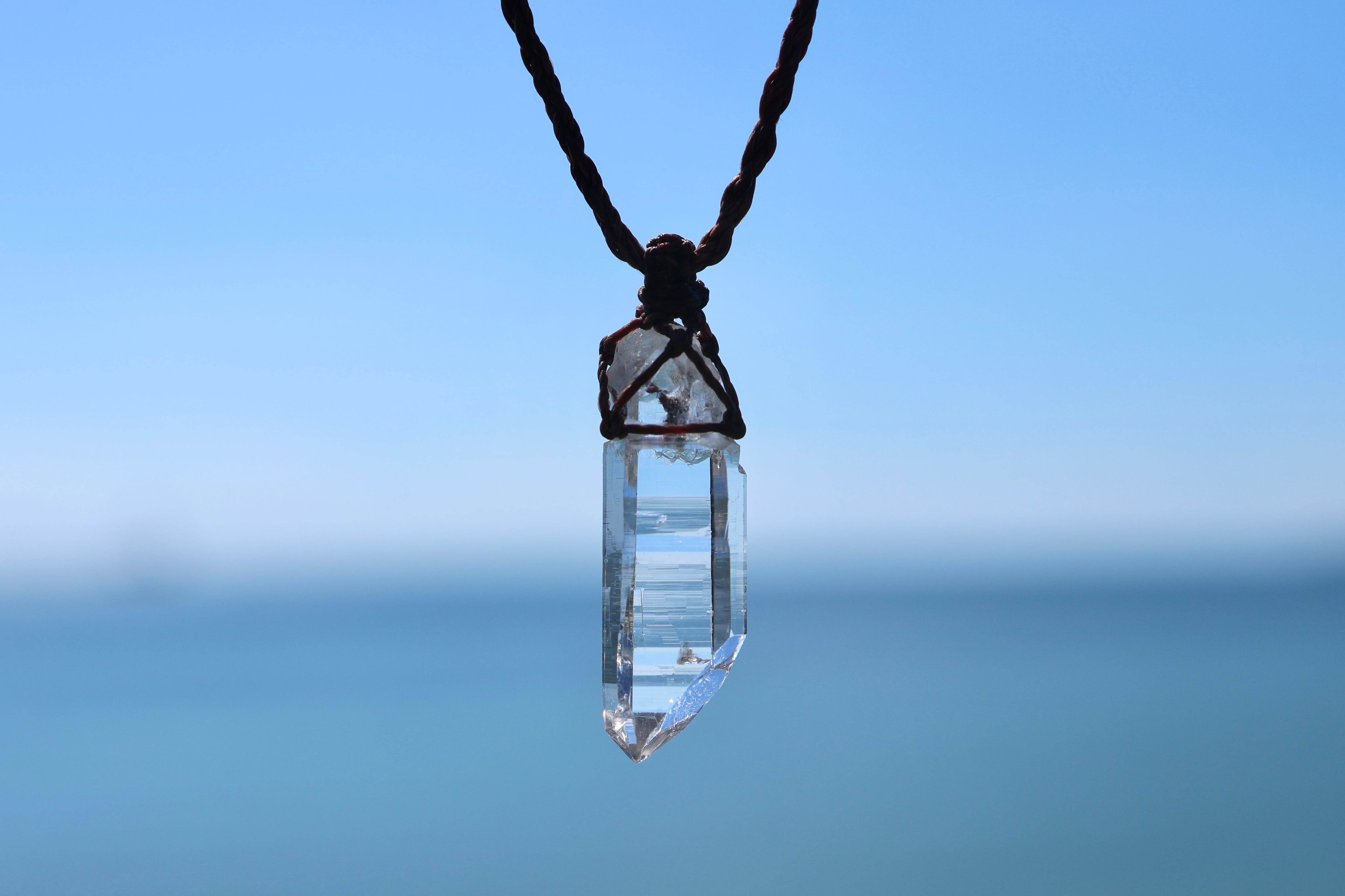 ヒマラヤ水晶ネックレス マニハール産