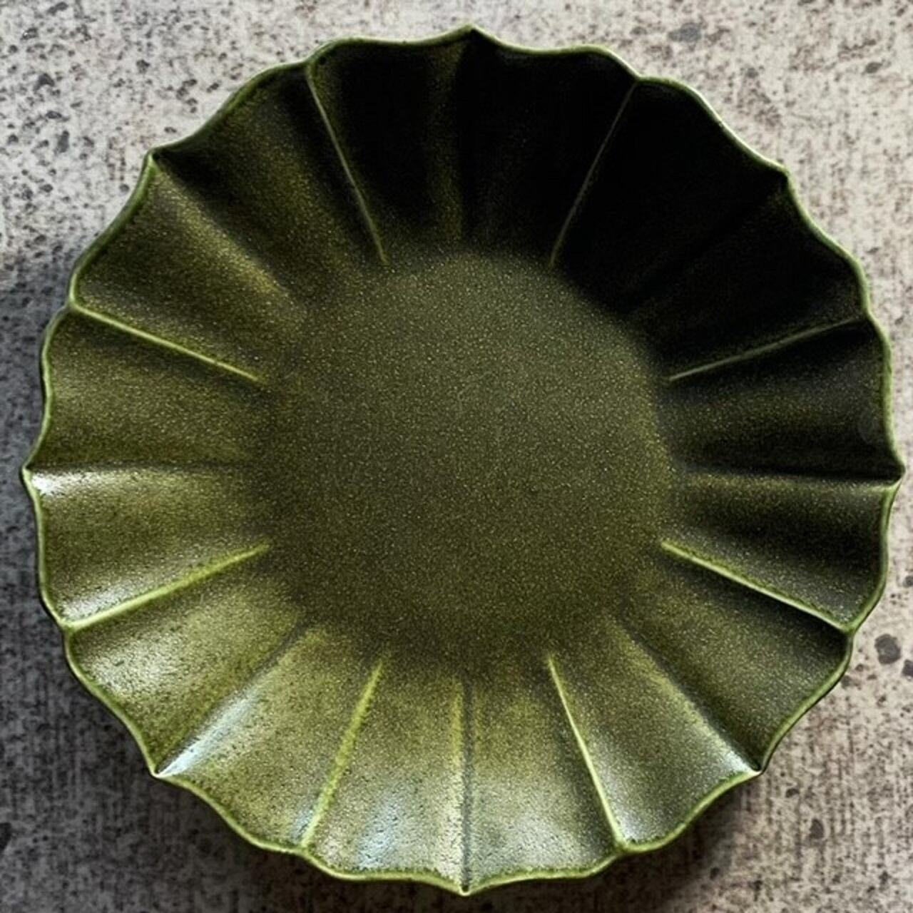 フリルプレート モスグリーン