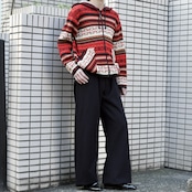 40's~ usnavy zip fly type wool sailor pants