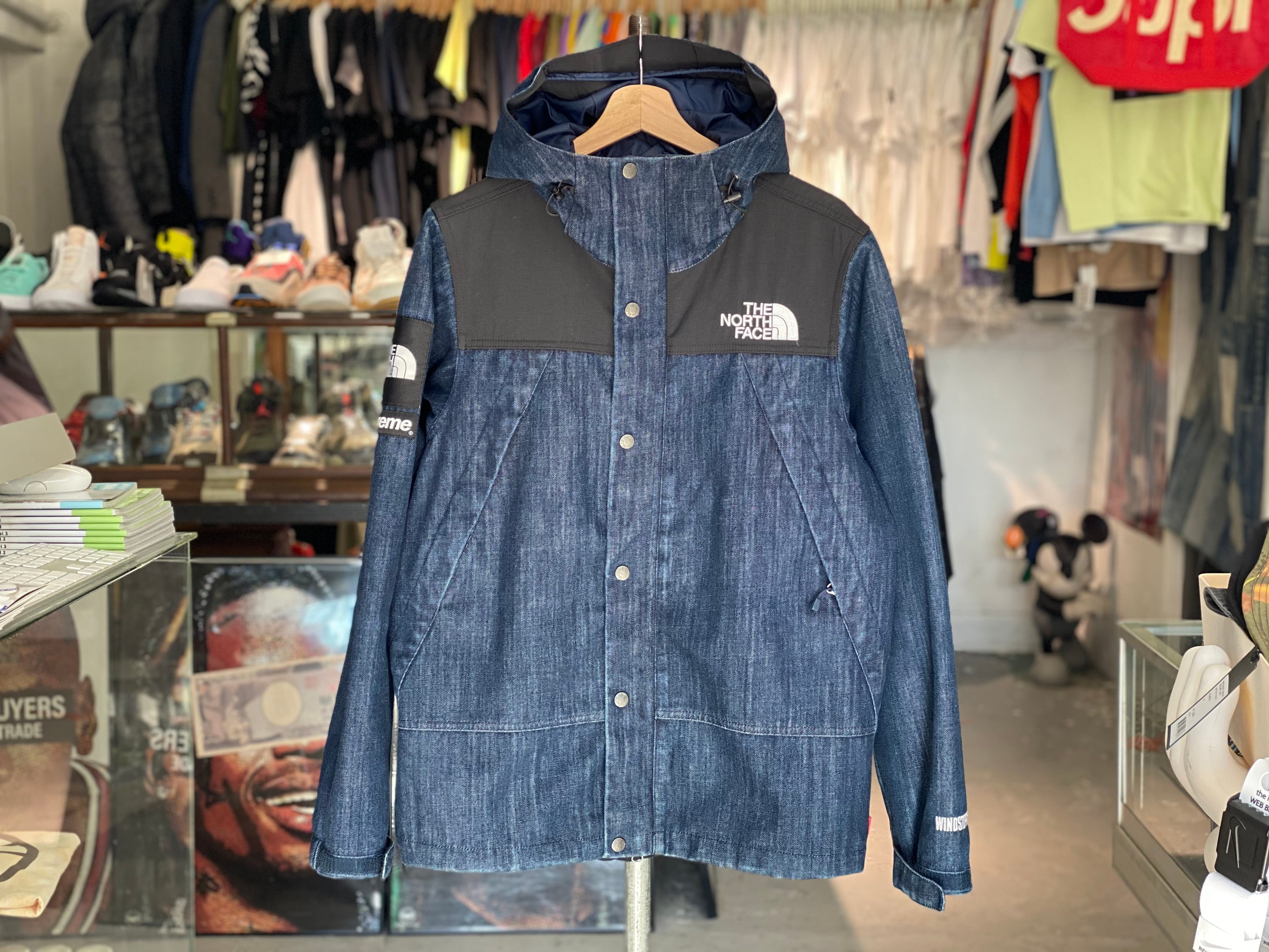 supreme north face DENIM DOT SHOT