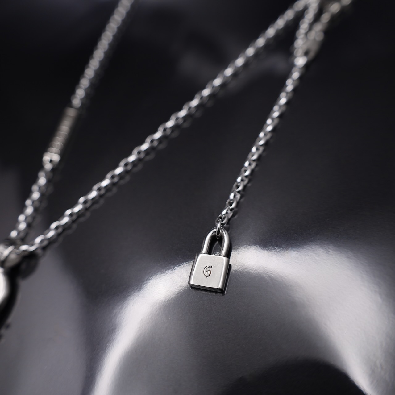THORNY HEART #1 NECKLACE with GODSIZE® I.D. TAG / ソーニーハート#1ネックレス ゴッドサイズ® I.D.タグ