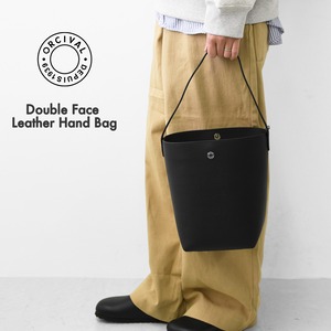 ORCIVAL[オーチバル・オーシバル] Double Face Leather Hand Bag [OR-H0403DFT] ダブルフェイスレザーハンドバッグ レザーバッグ・ショルダーバッグ・無地・ワンハンドル・MEN'S / LADY'S [2026AW]