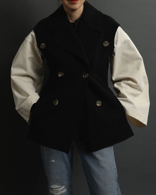 Celine / Wool Canvas Coat