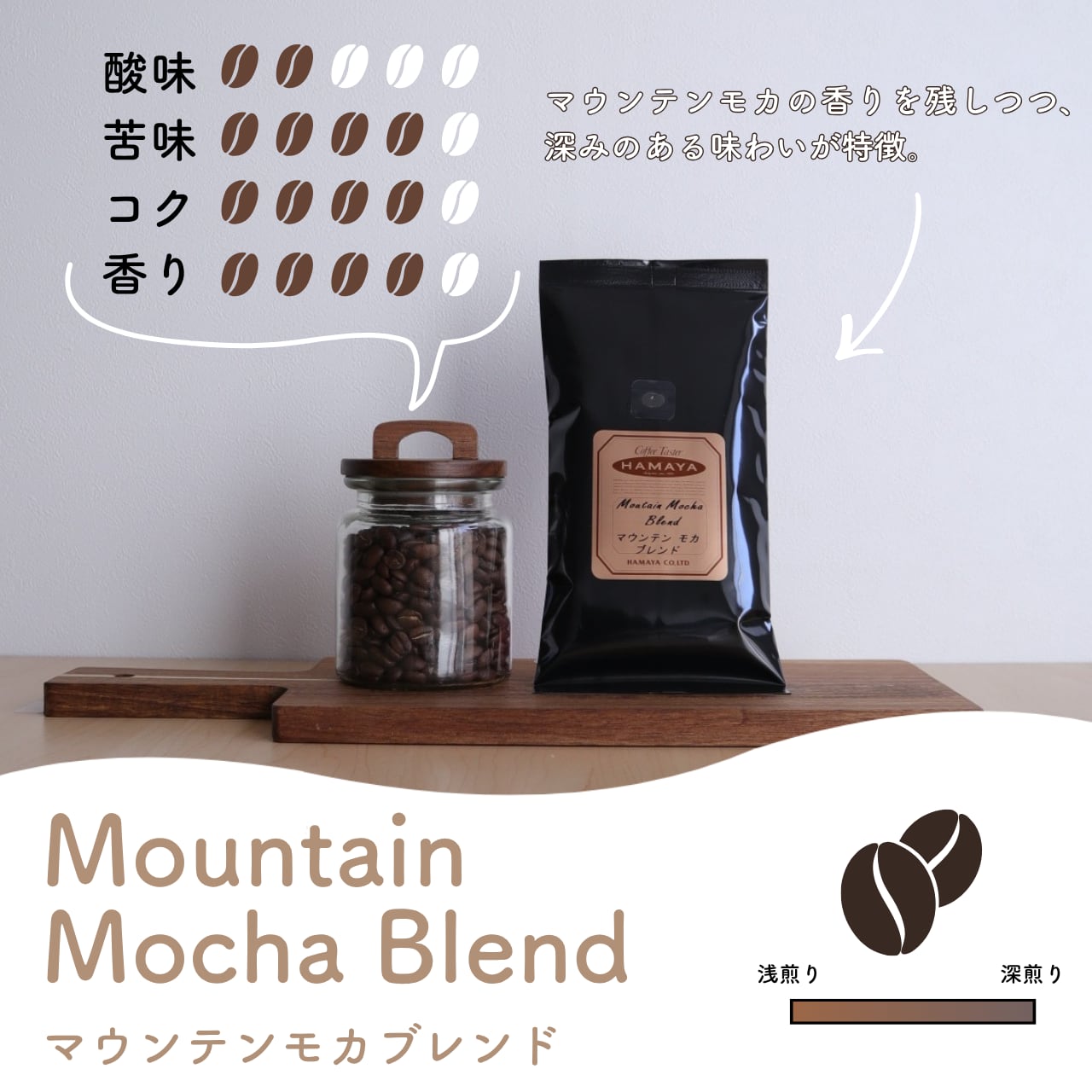 モカエチオピアとブルーマウンテンブレンド 100gセット コーヒーケース棚 Cafe21 マウンテンモカブレンド 100g [1166/1165] | ハマヤオンライン