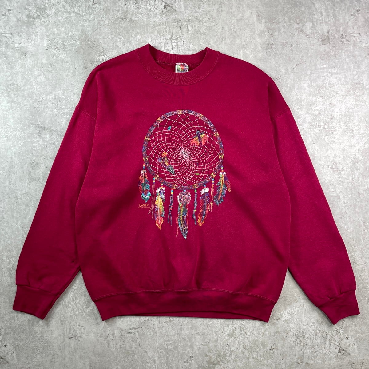 90s 80s プリント スウェット Y2K 00年代 ドリームキャッチャー グラフィックプリント スウェットシャツ