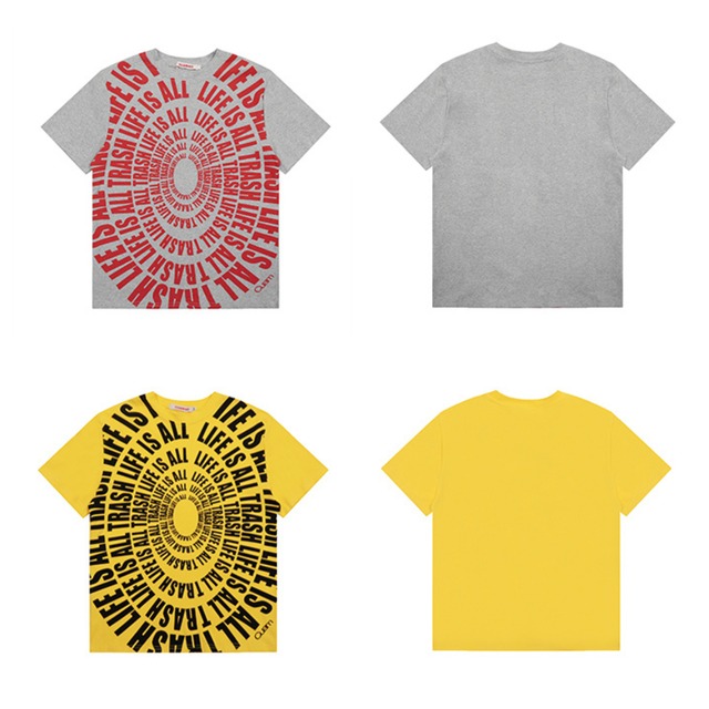 circle english color short sleeve tee　サークル英字カラー半袖ティー　J0854