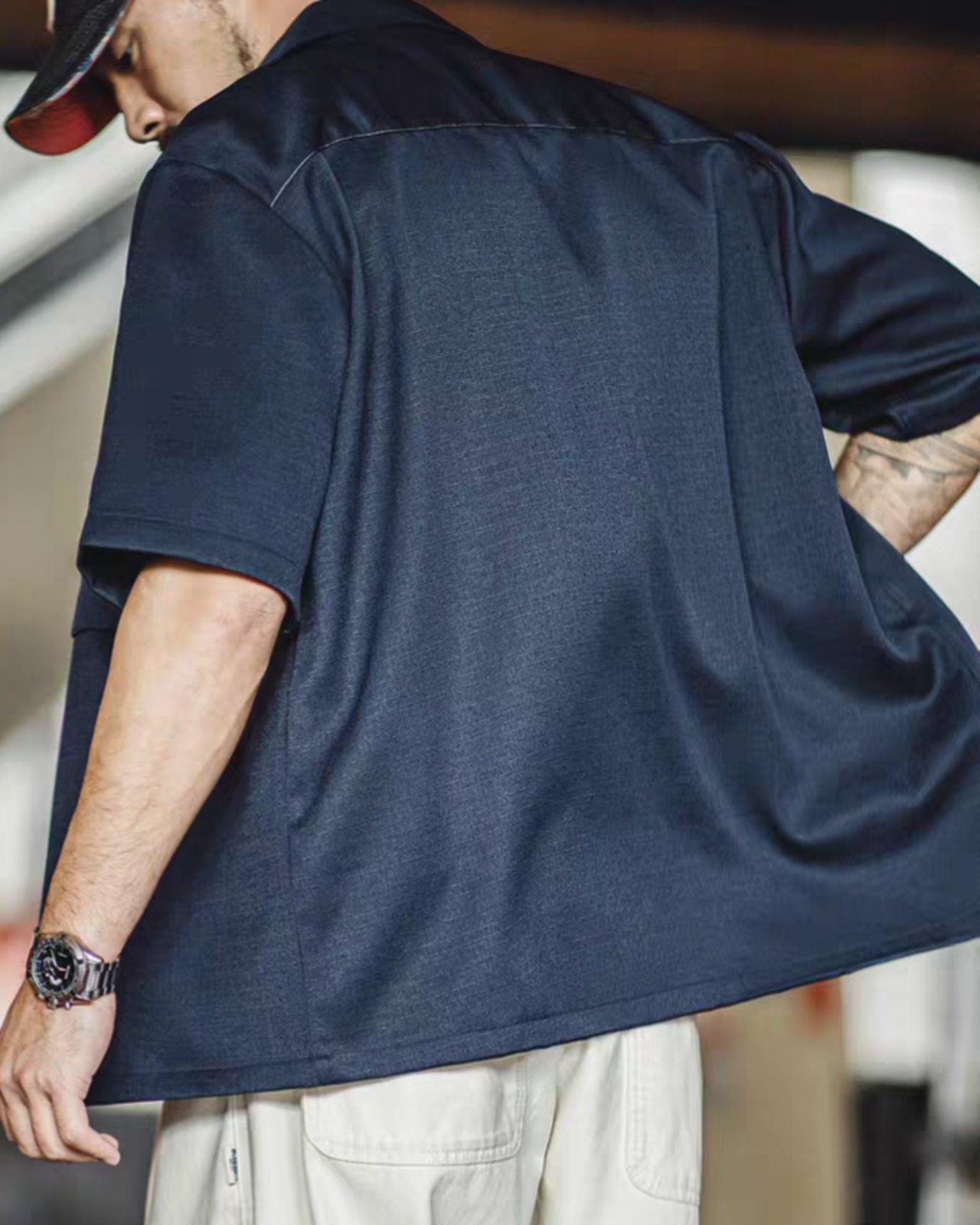 Textured Oversized Casual Shirt Jacket  K0339