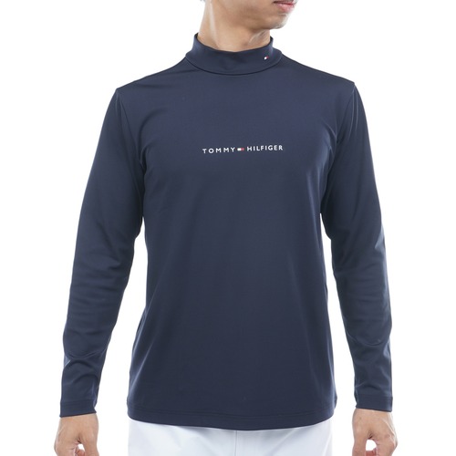 【TOMMY HILFIGER GOLF】ベア天 長袖モックネックシャツ