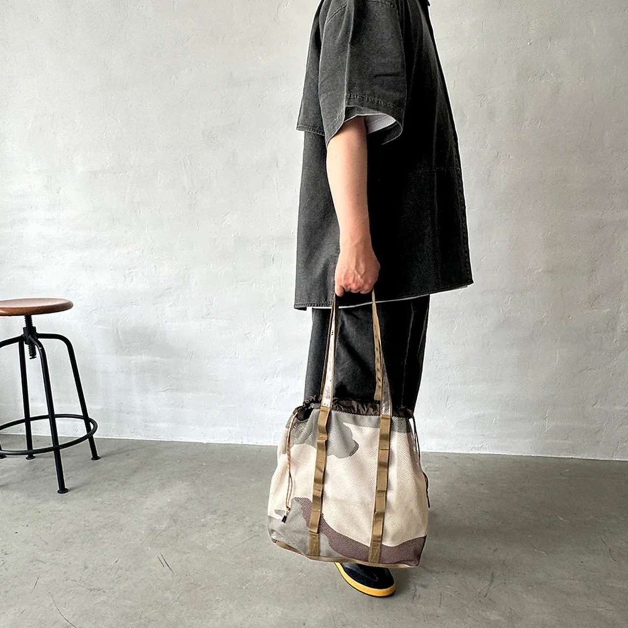 [WEEKENDER] WKDMESH TOTE 3COL /ウィークエンダー/トートバック/迷彩/メッシュ