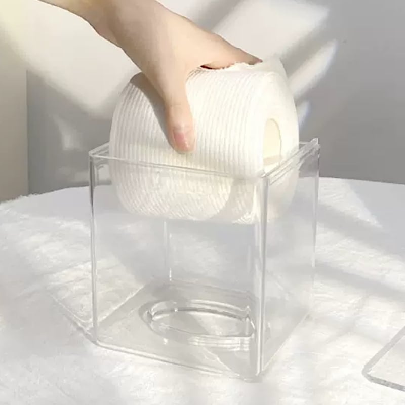 おしゃれに魅せる 生活感 クリア ペーパーケース ティッシュ トイレットペーパー スライド 韓国っぽ インテリア お部屋 おうちグッズ 韓国雑貨 Lamitte Deco トレンド 韓国ファッション ショップ Base店