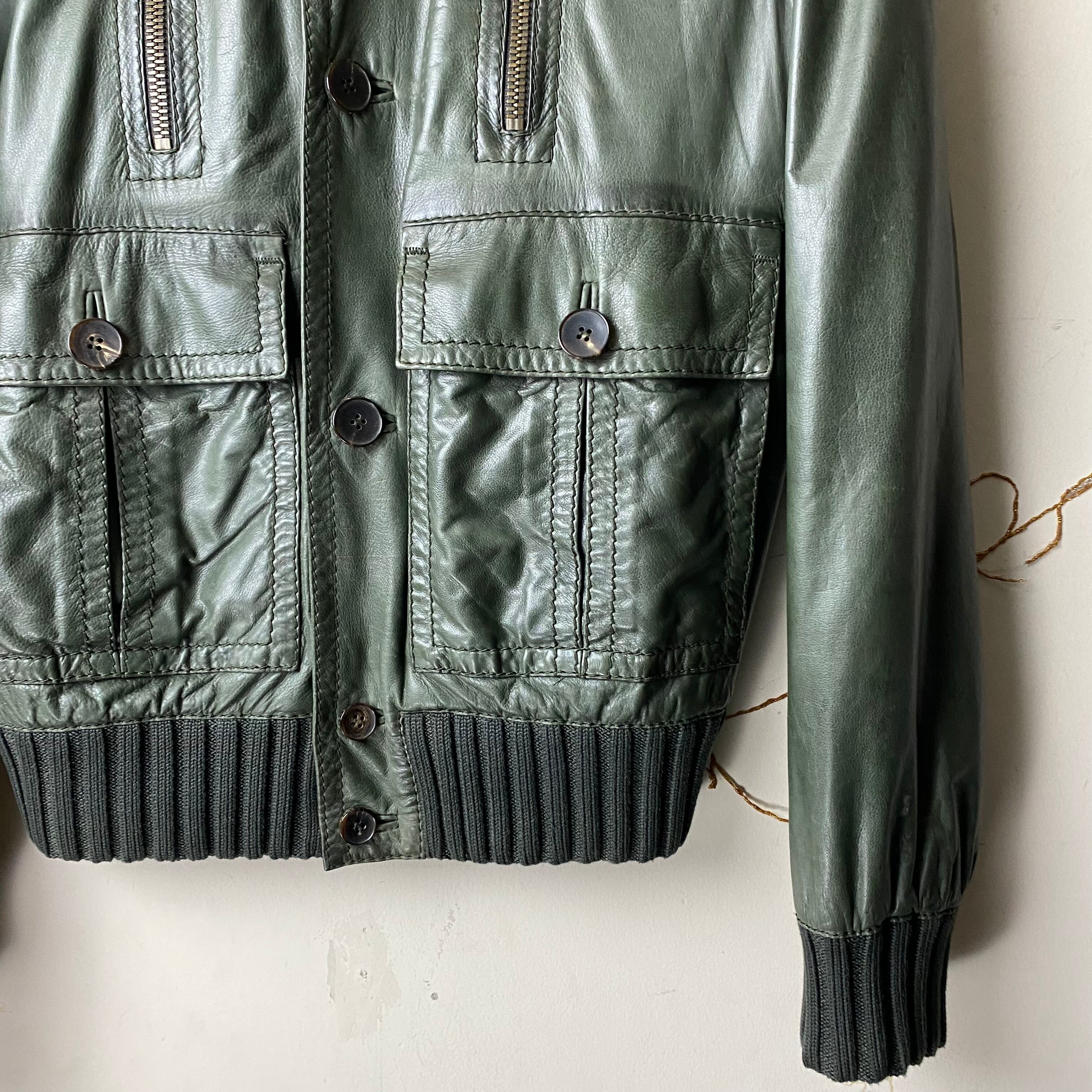GUCCI leather riders jacket “madonna” | NOIR ONLINE