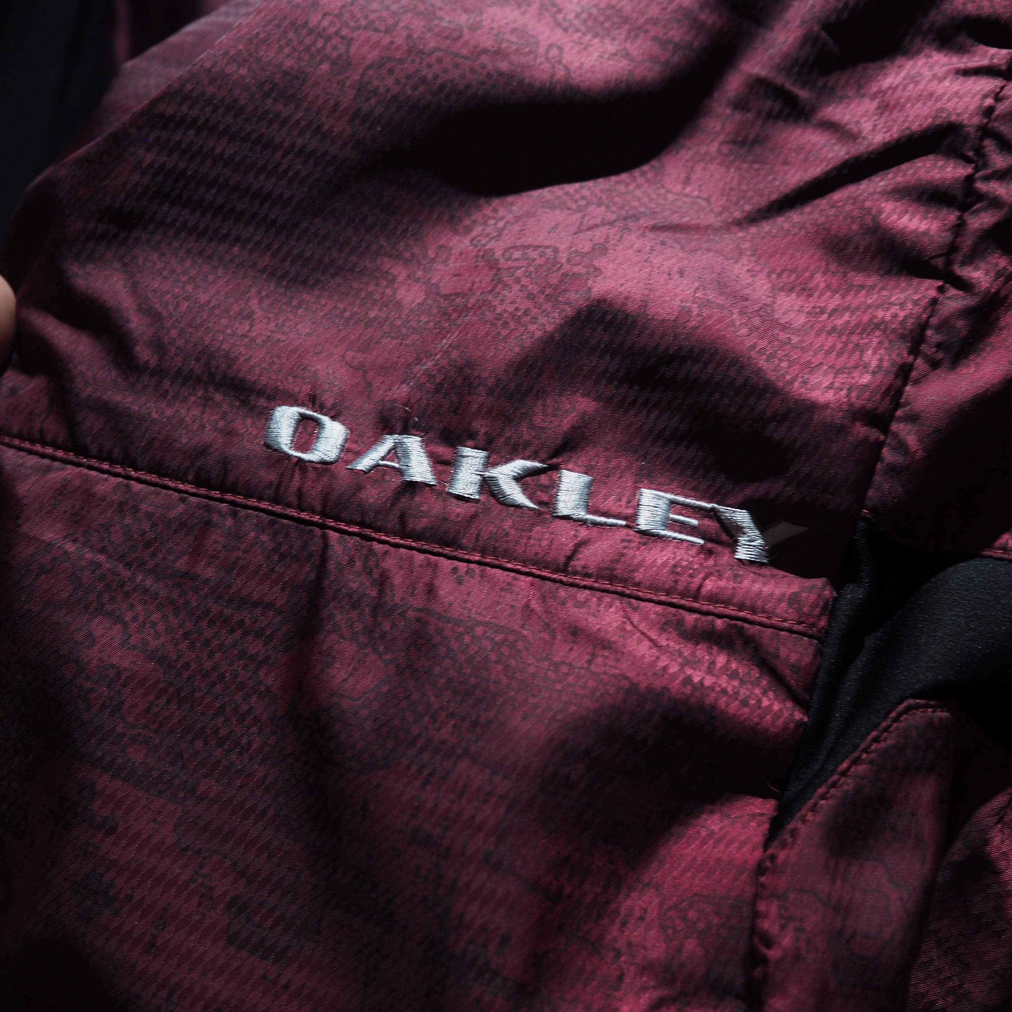 ” Oakley ” Digital camouflage gross pattern Design Technical Track pants