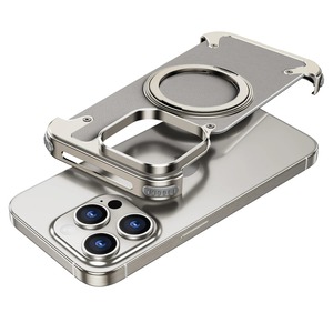 ◆iPhone 16/15/Pro/Pro Max◆ Genuine Leather Aluminum Phone Case / 本革 アルミニウム スマホケース