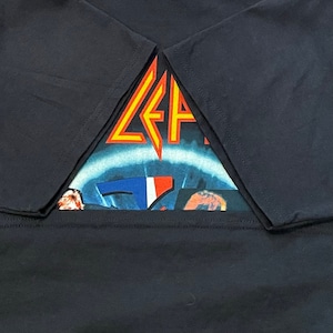 【DELTA】Def Leppard  バンドTシャツ フォトプリント ロゴ Mサイズ デフレパード ロックtシャツ US古着 アメリカ古着