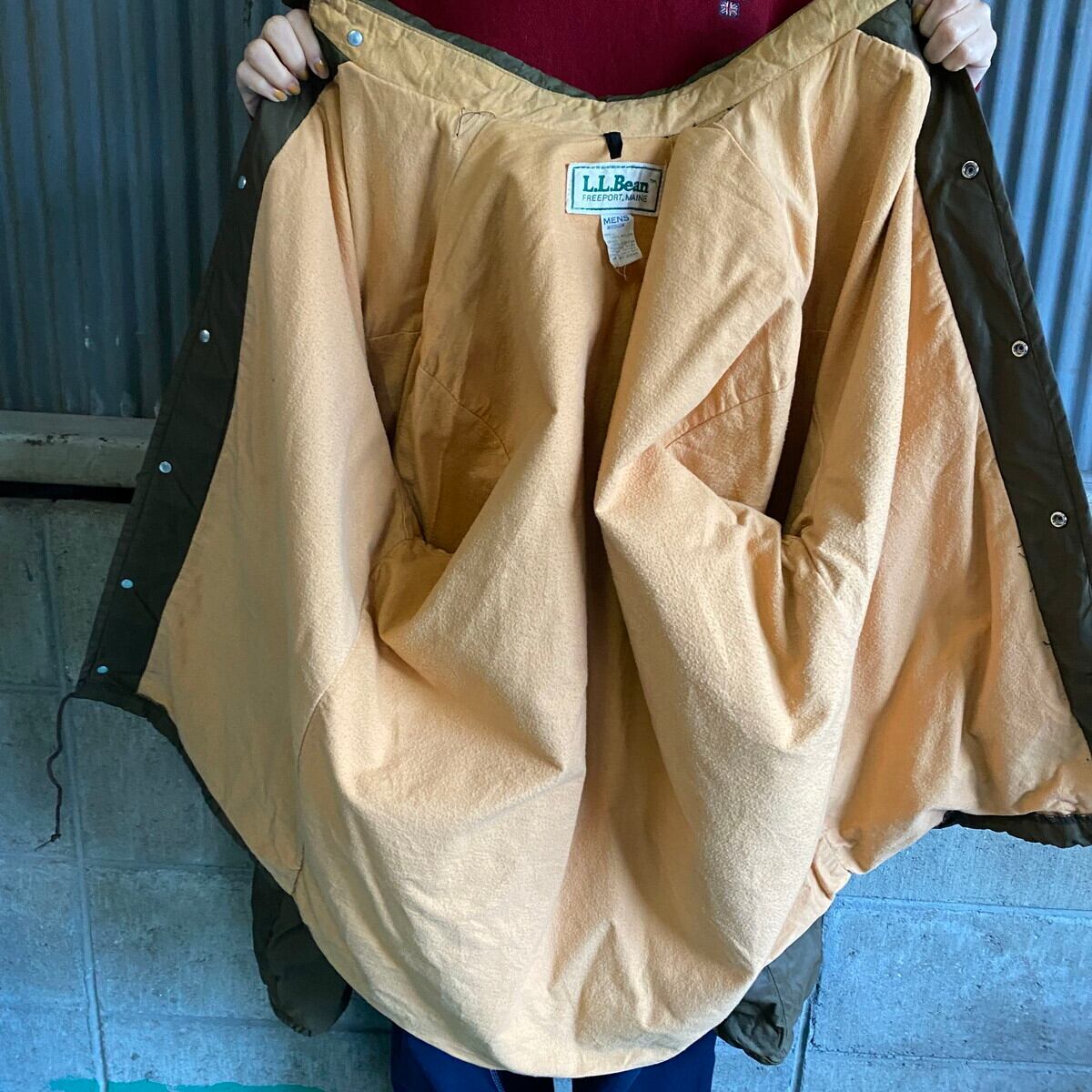 USA製 L.L.Bean エルエルビーン 80年代 チンスト ナイロンコーチ